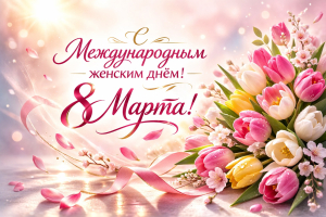 C Международным женским днём &mdash; 8 Марта!